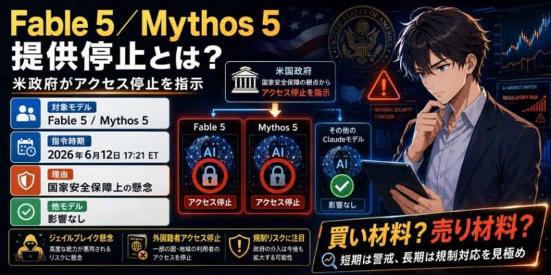 Fable 5/Mythos 5の提供停止とは何だったのか