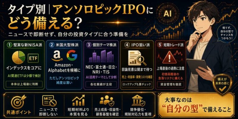 タイプ別|Anthropic IPOにどう備えるべきか