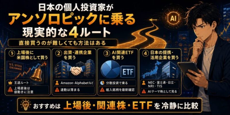 日本の個人投資家がAnthropicに乗る現実的なルート