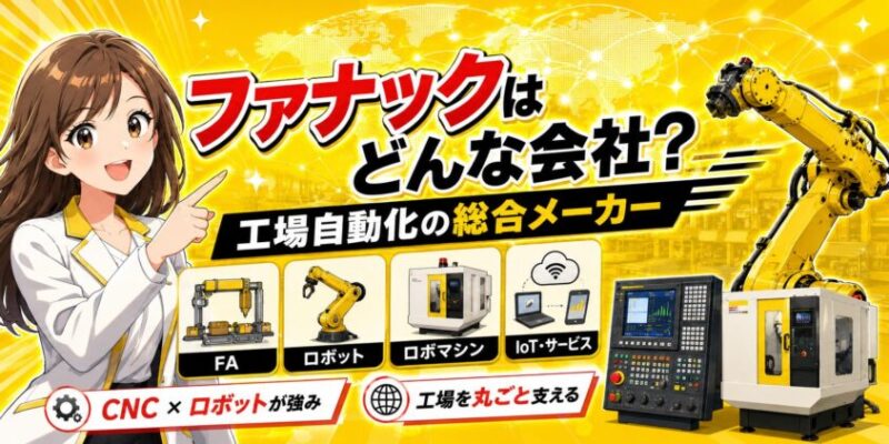 ファナックはどんな会社?「工場自動化の総合メーカー」として見る