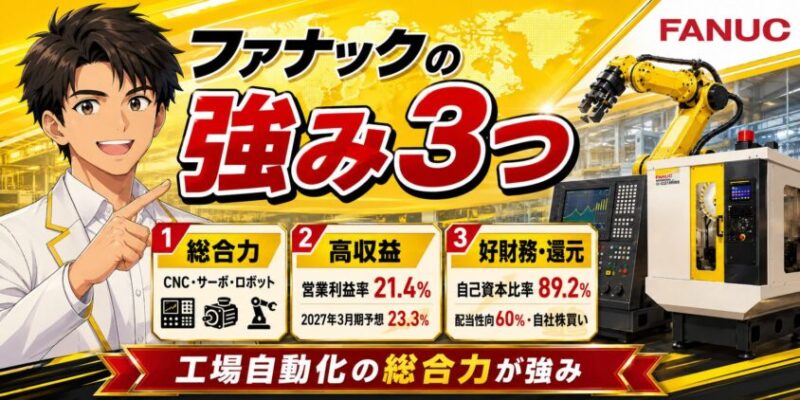 ファナックの強み3つ