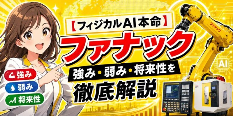 【フィジカルAI本命】ファナックの強み・弱み・将来性を徹底解説