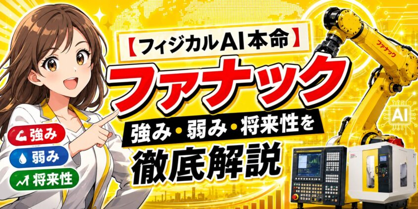 【フィジカルAI本命】ファナックの強み・弱み・将来性を徹底解説