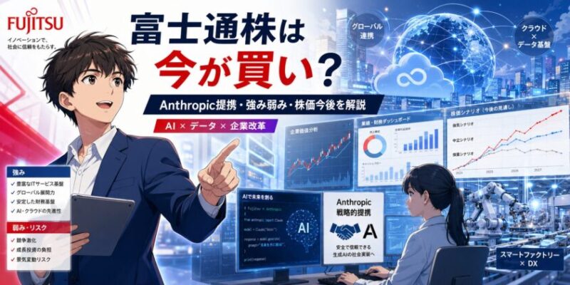 富士通株は今が買い？Anthropic提携と強み弱み株価今後を全解説