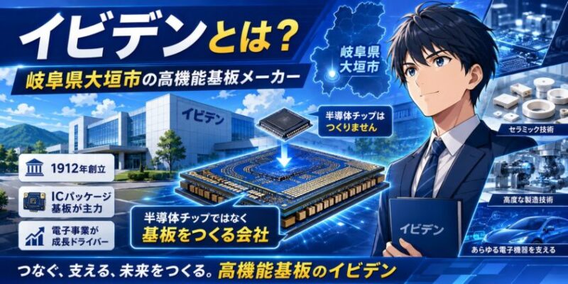 イビデンとは?岐阜県大垣市に本社を置く高機能基板メーカー