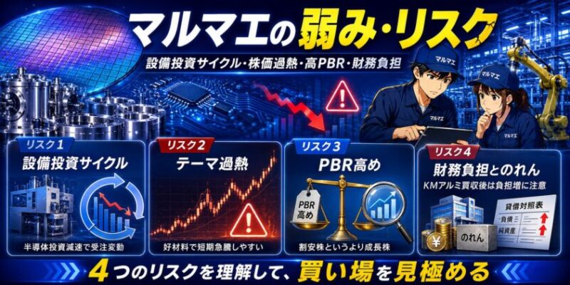 マルマエの弱み・リスク