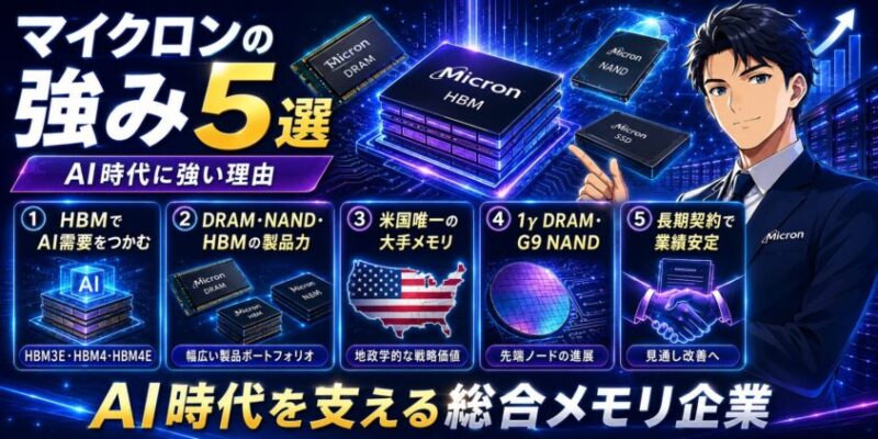 マイクロンの強み5選