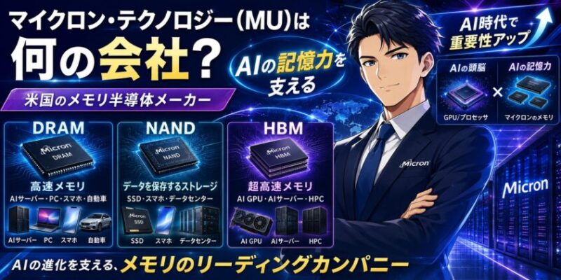 マイクロン・テクノロジー(MU)は何の会社?