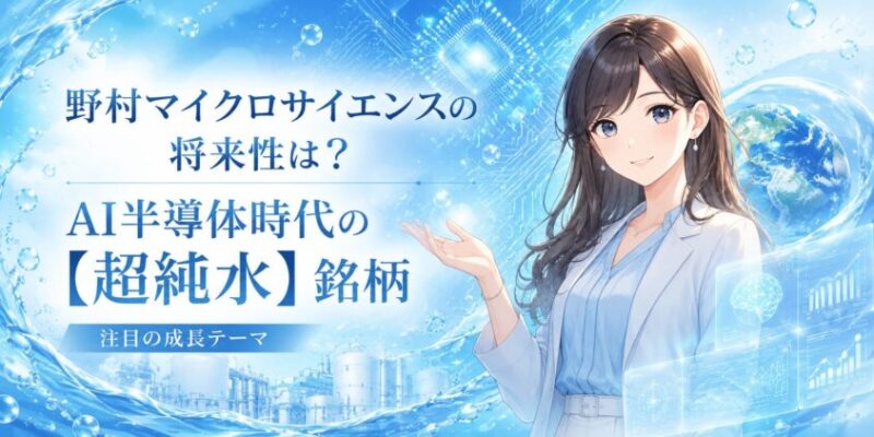 野村マイクロサイエンスの将来性は？AI半導体時代の【超純水】銘柄