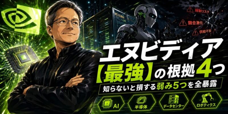 エヌビディア【最強】の根拠4つと知らないと損する弱み5つを全暴露