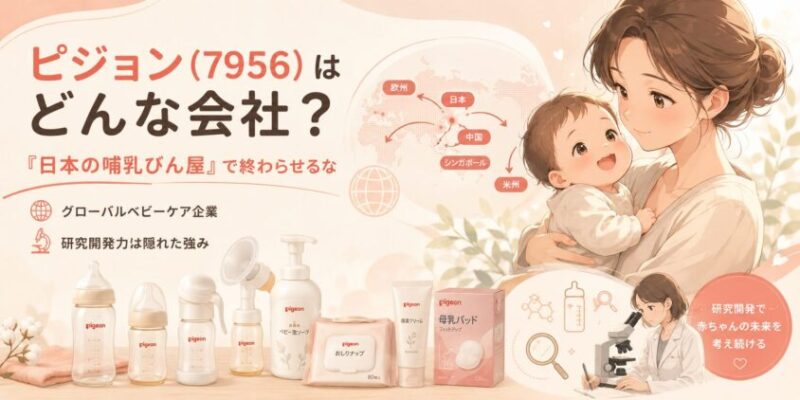 ピジョン(7956)はどんな会社?「日本の哺乳びん屋」で終わらせるな