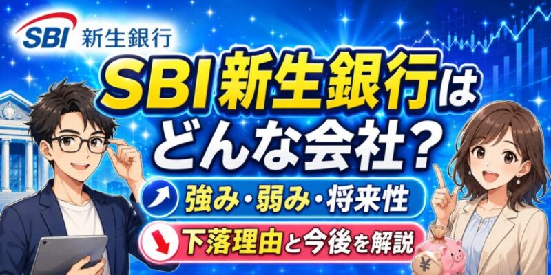 SBI新生銀行はどんな会社？強み・弱み・将来性|下落理由と今後を解説
