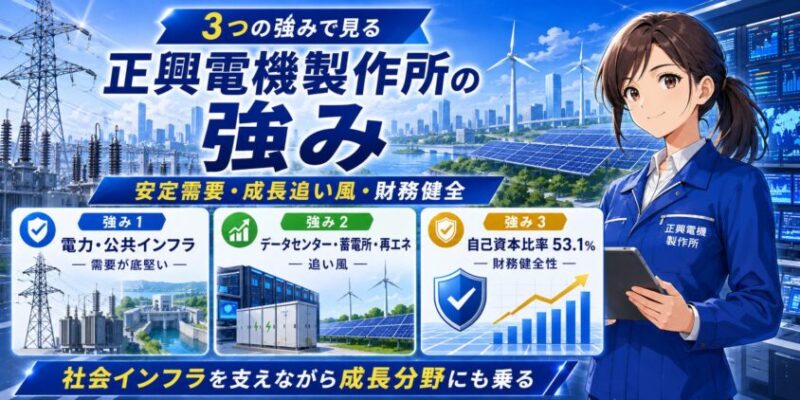 正興電機製作所の強み