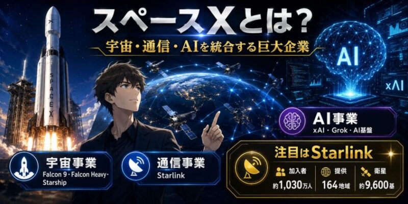 スペースXとは?宇宙・通信・AIを統合する巨大企業