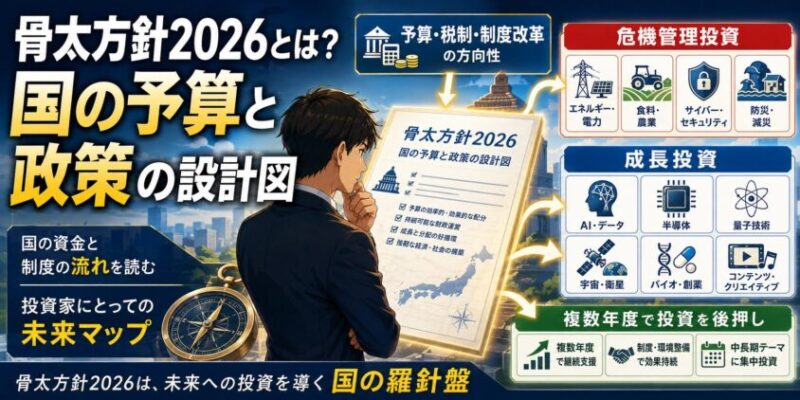 骨太方針2026とは?国の予算と政策の「設計図」