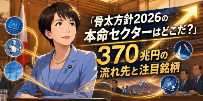 骨太方針2026の本命セクターはどこだ？370兆円の流れ先と注目銘柄