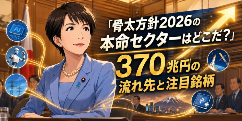 骨太方針2026の本命セクターはどこだ?370兆円の流れ先と注目銘柄
