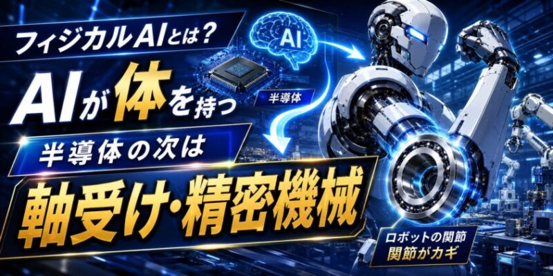 フィジカルAIとは?なぜ「半導体の次」が軸受け・精密機械なのか