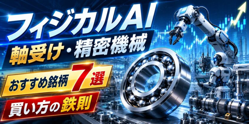 【フィジカルAI】軸受け・精密機械のおすすめ銘柄7選と買い方の鉄則