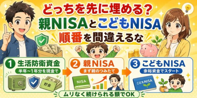 こどもNISAと親（成人）NISA、どっちを先に埋めるべき？&mdash;&mdash;順番を間違えるな