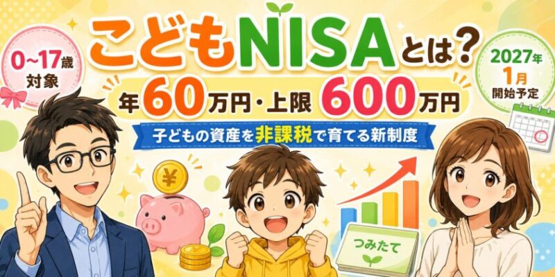 こどもNISAとは？「年60万円・上限600万円」で子どもの資産を非課税で育てる新制度