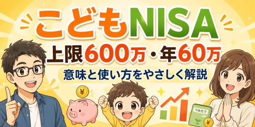 こどもNISA「上限600万・年60万」の意味と使い方をやさしく解説