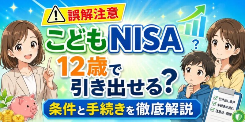 【誤解注意】こどもNISA12歳の引き出し条件と手続きを徹底的に解説