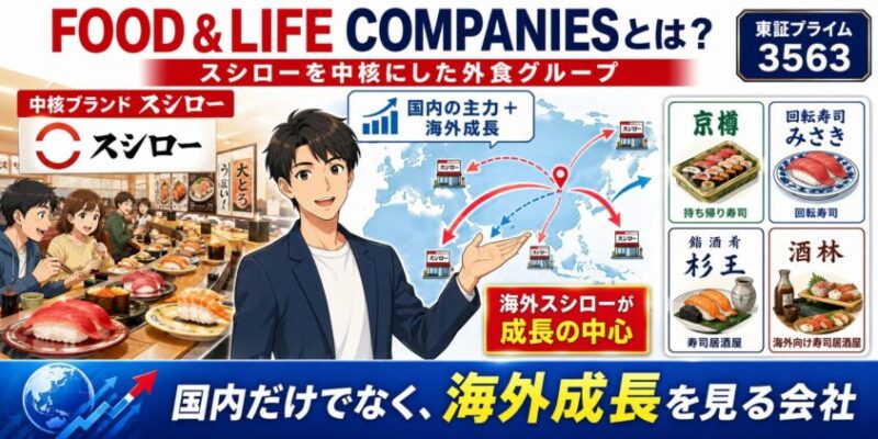 FOOD & LIFE COMPANIESとは？スシローを中核にした外食グループ