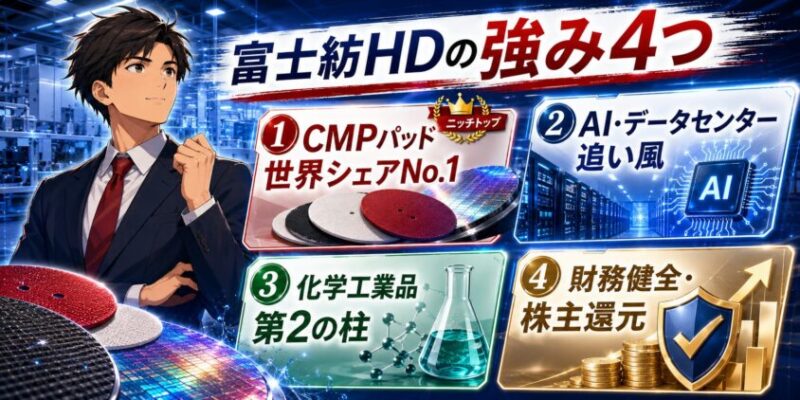 富士紡HDの強み4つ
