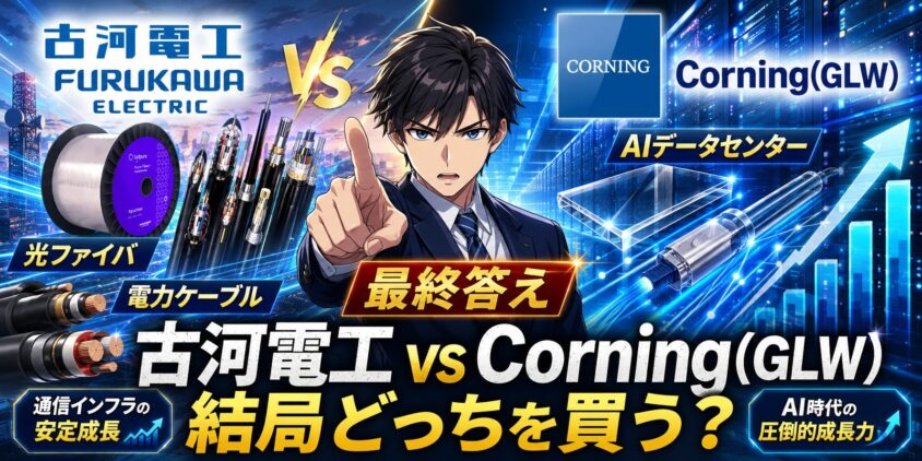 古河電気工業vsCorning(GLW)結局どっちを買うべきか問題の最終答え