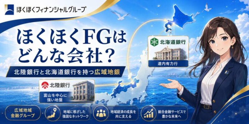 ほくほくFGはどんな会社？北陸銀行と北海道銀行を持つ広域地銀