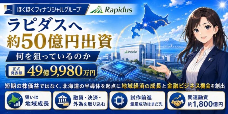 ラピダスへの出資額は49億9,980万円｜何を狙っているのか