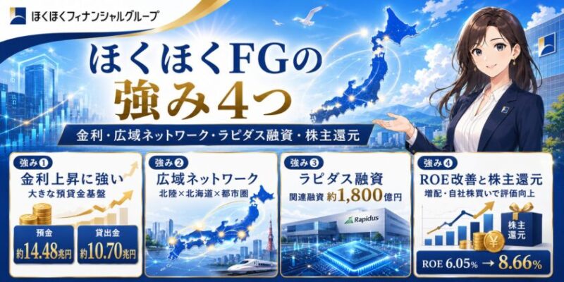ほくほくFGの強み4つ