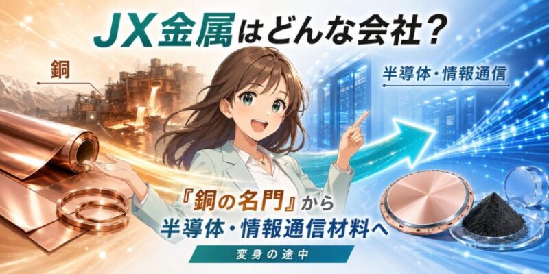 JX金属はどんな会社?「銅の名門」から半導体・情報通信材料へ転換中