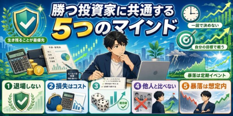 勝つ投資家に共通する5つのマインド(心構え)