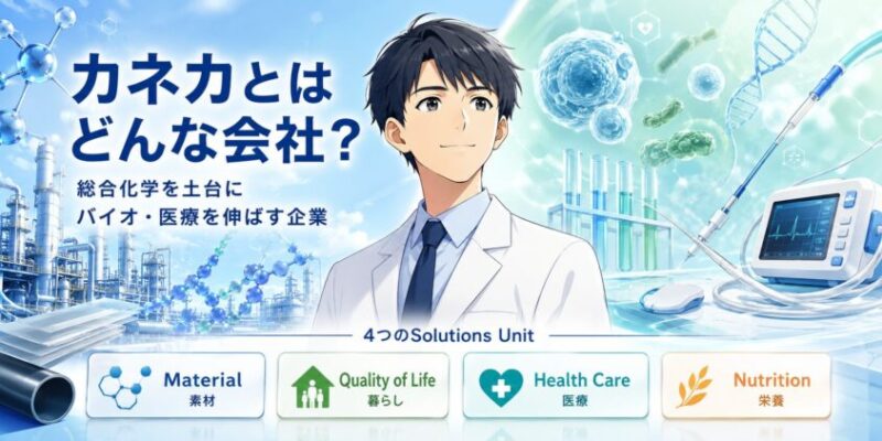 カネカとはどんな会社か──総合化学を土台にバイオ・医療を伸ばす企業