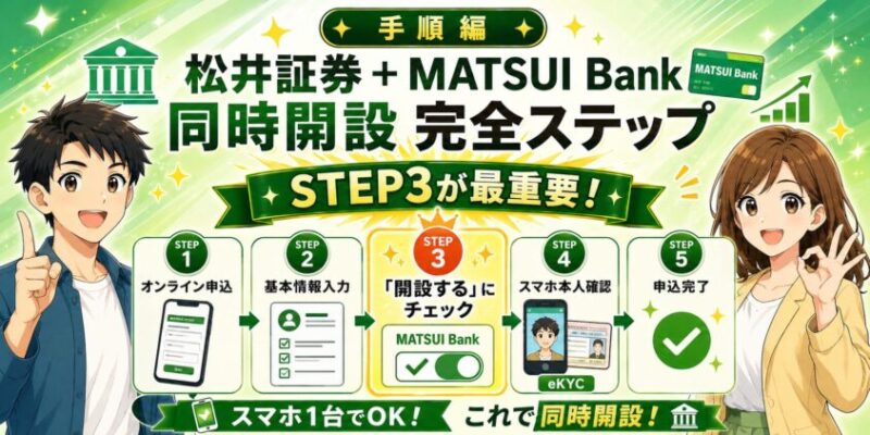 【手順編】松井証券＋MATSUI Bank 同時開設 完全ステップ