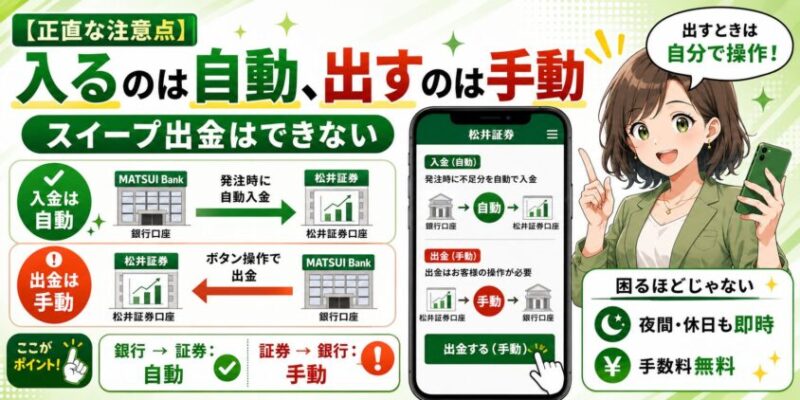 【正直な注意点】入るのは自動、出すのは"手動"｜スイープ出金はできない