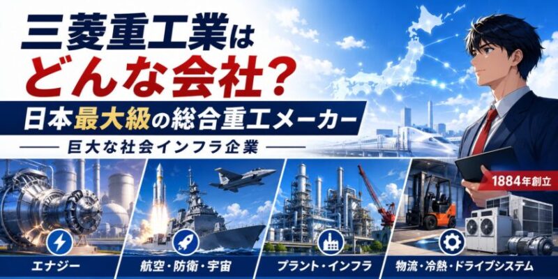 三菱重工業はどんな会社?日本最大級の総合重工メーカー