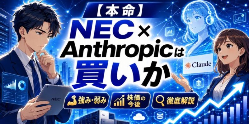 【本命】NEC×Anthropicは買いか｜強み弱み株価今後を徹底解説