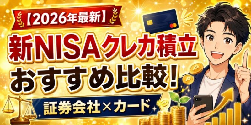 【2026年最新】新NISAクレカ積立おすすめ比較！証券会社×カード