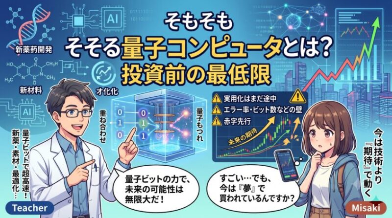 そもそも量子コンピュータとは？投資する前の最低限