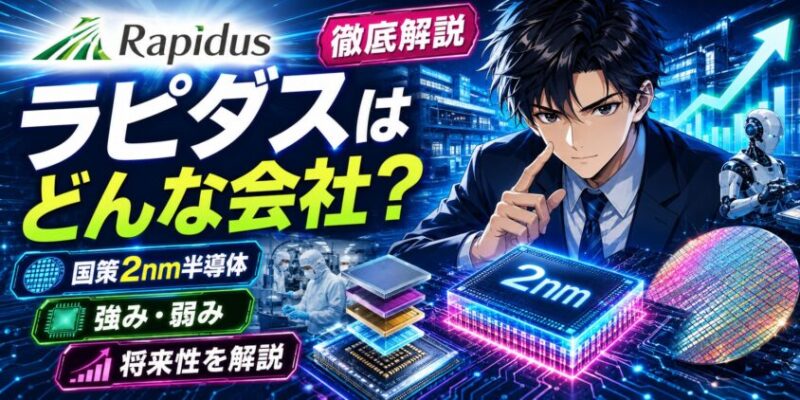 ラピダスはどんな会社？国策2nm半導体の強み・弱み・将来性を解説