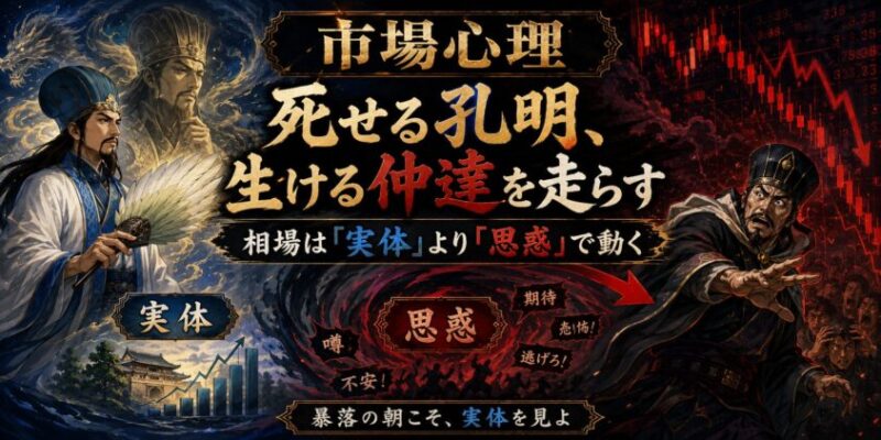 【市場心理】死せる孔明、生ける仲達を走らす──相場は"実体"より"思惑"で動く