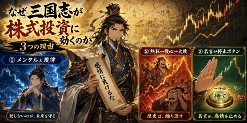 そもそも、なぜ三国志の名言・ことわざ・故事が株式投資に効くのか