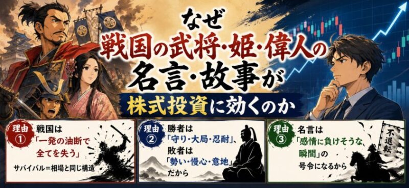 なぜ「戦国の武将・姫・偉人の名言・故事」が株式投資に効くのか