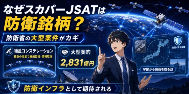 なぜスカパーJSATは防衛銘柄と呼ばれるのか？