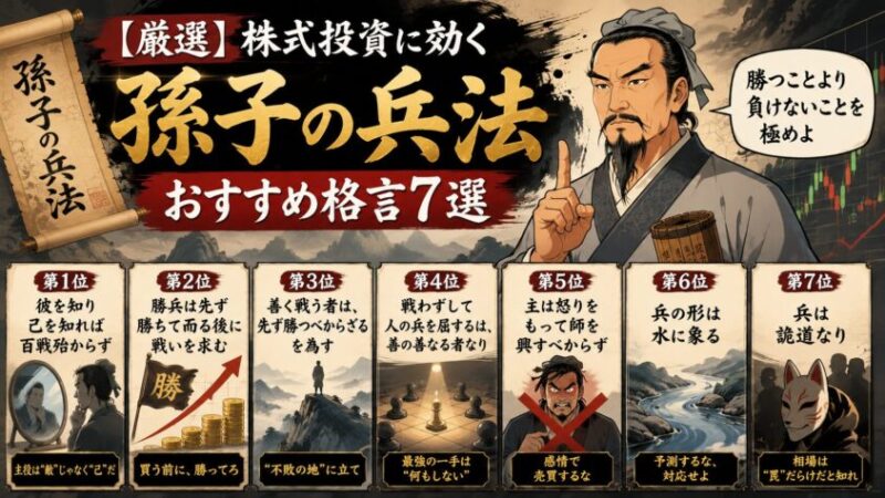 【厳選】株式投資に効く孫子の兵法・おすすめ格言7選