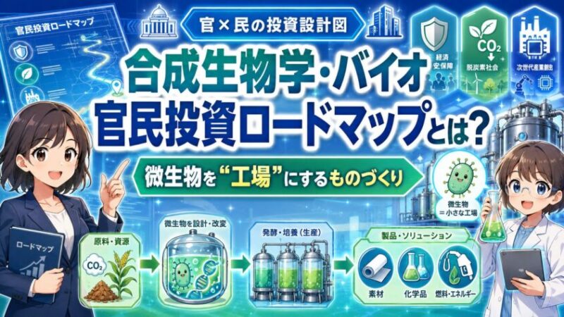 そもそも「合成生物学・バイオ官民投資ロードマップ」とは何か
