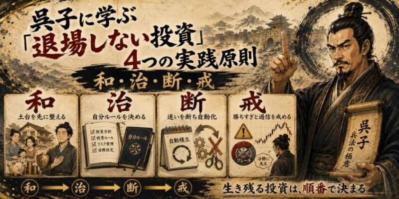 呉子に学ぶ「退場しない投資」4つの実践原則【和・治・断・戒】